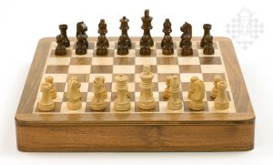 Chess set, magnetic, drawer, 30 x 30 cm