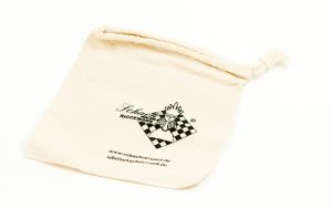 Cloth bag for chessmen, beige, SN