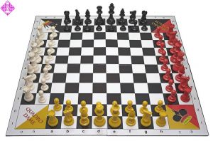 Quadro-chess and checkers