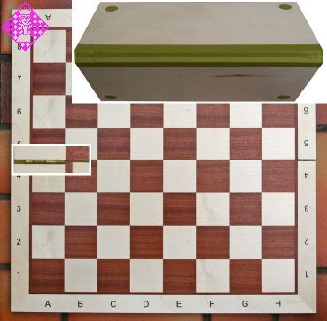 Profi Turnier Schachbrett No 6-58 MM 2,3 " Quadrate Mit Notation